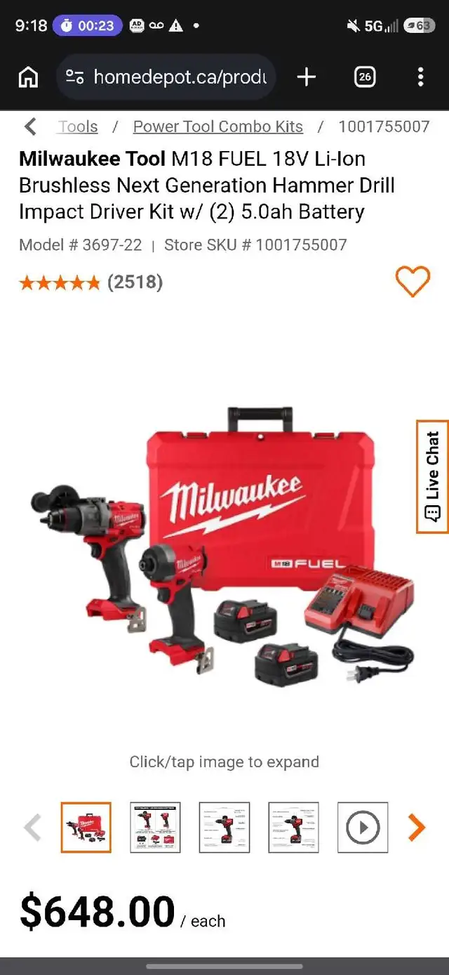 Milwaukee M18 FUEL2- Hammer Drill and Impact Drill  in Hand Tools in City of Toronto - Image 9