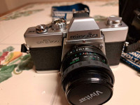 Caméra Minolta sr-t 200 avec lentille Vivitar 