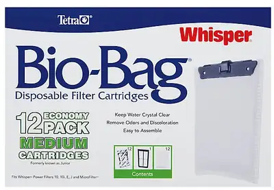 Tetra Whisper Bio-Bag Disposable Cartridge – 12 pack large, View more