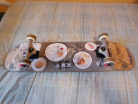 PRO SKATEBOARD,ALL PARTS LIKE NEW,THE DECK IS USED THOUGH =(l@@k