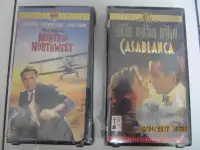 Classic Casablanca & North By Northwest VHS Lot NEW! Circa 1998