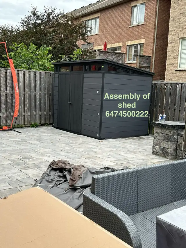 assembly of storage shed in Outdoor Tools & Storage in City of Toronto - Image 2