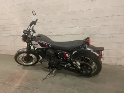 Yamaha scrambler unique bike only made one year. Stored inside every year.