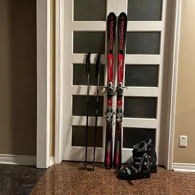 176 Rossignol ski with boots Sold , View more