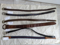 Leather belts for unisex waist 25 – 32 inches $6 each