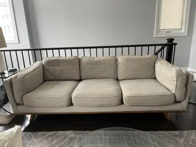 Article - Timber 90” Sofa - Rain Cloud Gray, View more