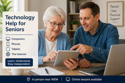 Senior Struggling with Computers or Technology? - $20/h, View more