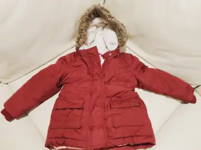 Toddler Girls 4T Old Navy Burgundy Red Winter Jacket Coat w/Hood, View more