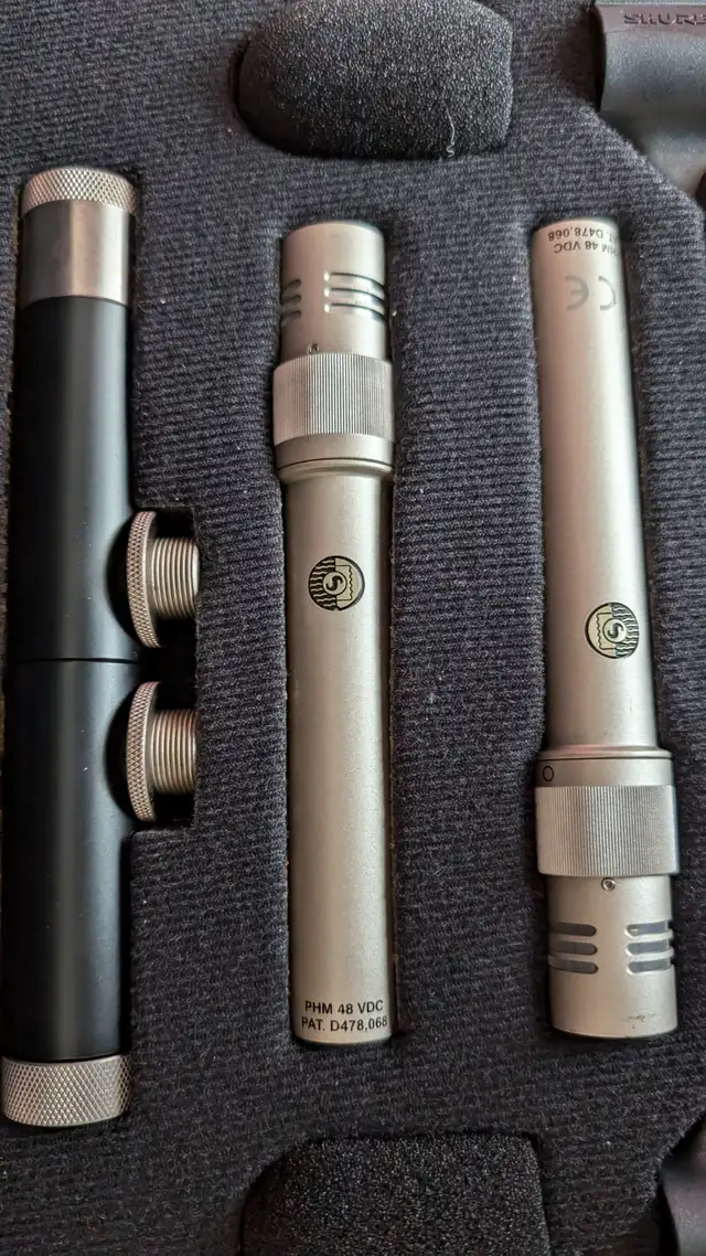 Shure KSM141 Condenser Pair, Mint in Box with Stereo Bar, Mounts in Pro Audio & Recording Equipment in City of Toronto - Image 5