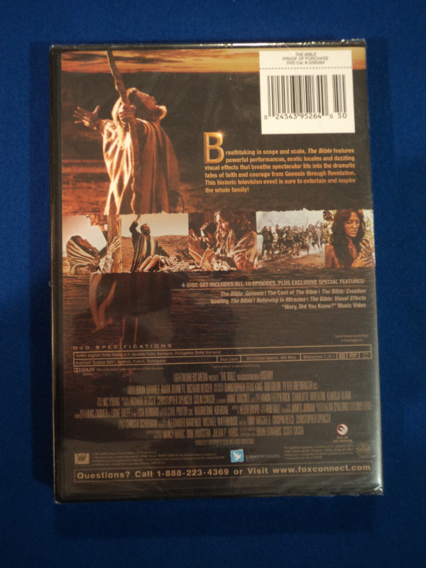 THE BIBLE THE EPIC MINISERIES DVD - NEW in CDs, DVDs & Blu-ray in Cowichan Valley / Duncan - Image 2