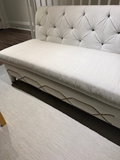White Gluckstein design sofa (partial sectional), View more