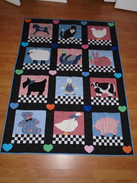hand sewn baby quilt