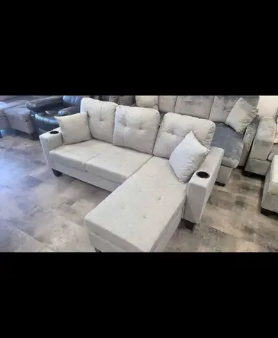 L shaped Three seater sofa with three cushions, View more