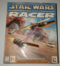 Star Wars Racer Video Game CD and Box - Windows 95/98