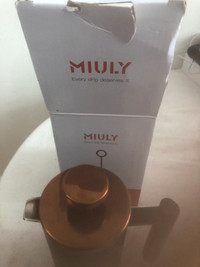 Miuly Grande cafetière à piston de 963,9 g, double paroi ,neuf