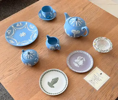 Various Wedgwood Collectibles. All items where purchased in the 1970's. All items are in mint condit...