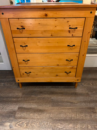 Wooden Pine dresser 35" long x 40" high x19" wide