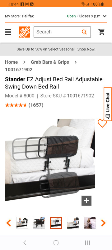 Stander EZ adjust bed rail.  New in box never used. in Health & Special Needs in City of Halifax - Image 3