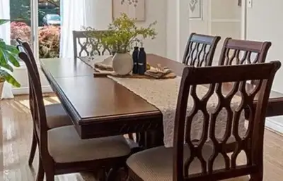 dining table and 8 chairs, View more