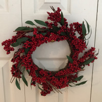 Small 10” Holly Berry Wreath / Centrepiece