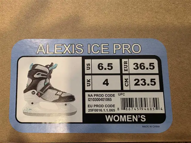 K2 Alexis ice pro women's skate size 6.5 in Skates & Blades in City of Toronto - Image 8