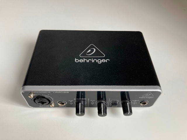 Behringer UMC22 USB Audio Interface in Pro Audio & Recording Equipment in Ottawa - Image 2