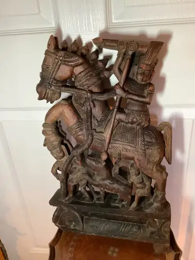 Ant Hd Carving 2 Sided Bracket/Corbel from a Temple Door India, View more