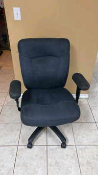 Dark gray computer chair or desk chair 