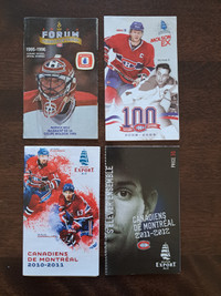 Calendriers de poches Canadiens de Montréal au choix $1 chacuns