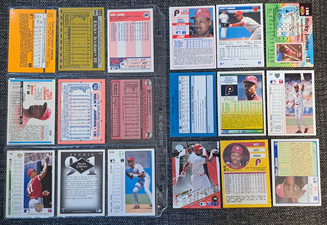 Ricky Jordan baseball cards  in Arts & Collectibles in Oshawa / Durham Region - Image 2