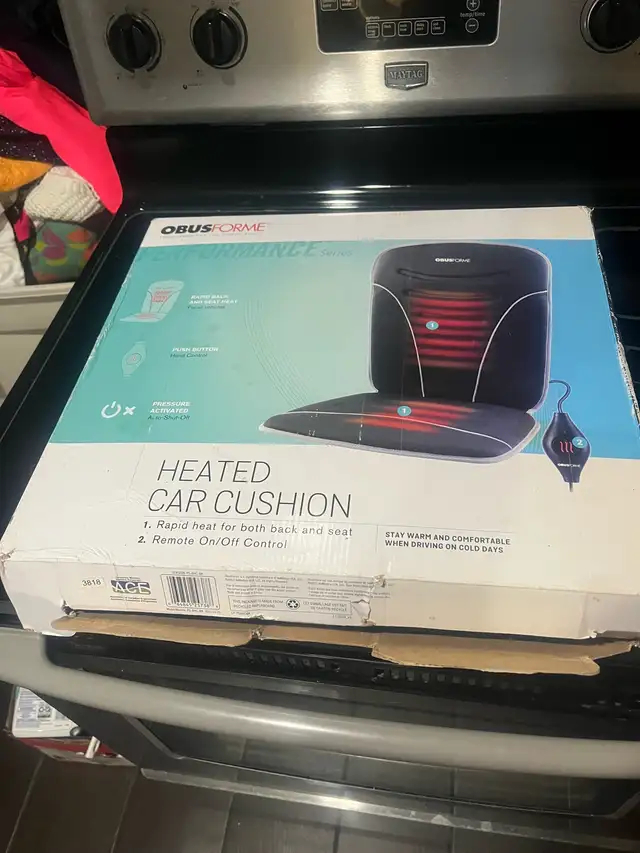 ObusForme Heated Car Cushion in Motorcycle Parts & Accessories in Edmonton - Image 2