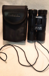 Bushnell Binoculars 10×25 Compact Size With Soft Carry Case