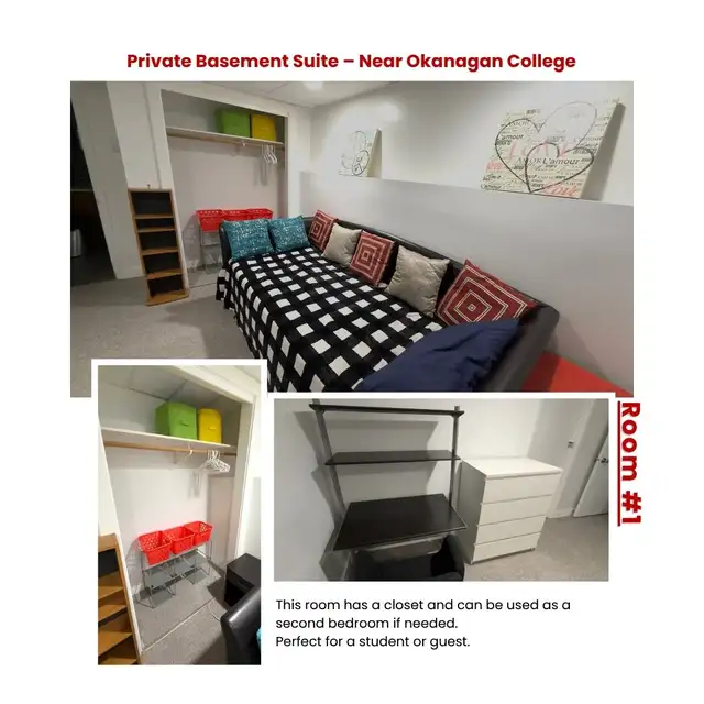 Private Basement Suite Near OC in Long Term Rentals in Kelowna - Image 7