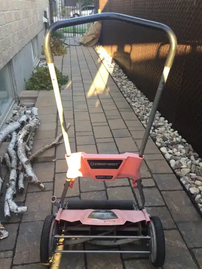 TROY BILT REVOLUTION SILENT REEL LAWN MOWER, View more