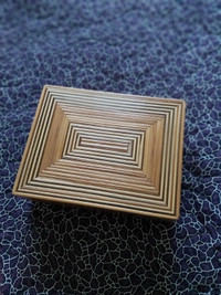 Bamboo marquetry jewellery box