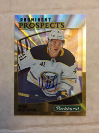 2019-20 Prominent Prospects Autographs Gold Victor Olofsson