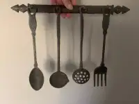 Vintage Cast Iron Utensils - Complete Set