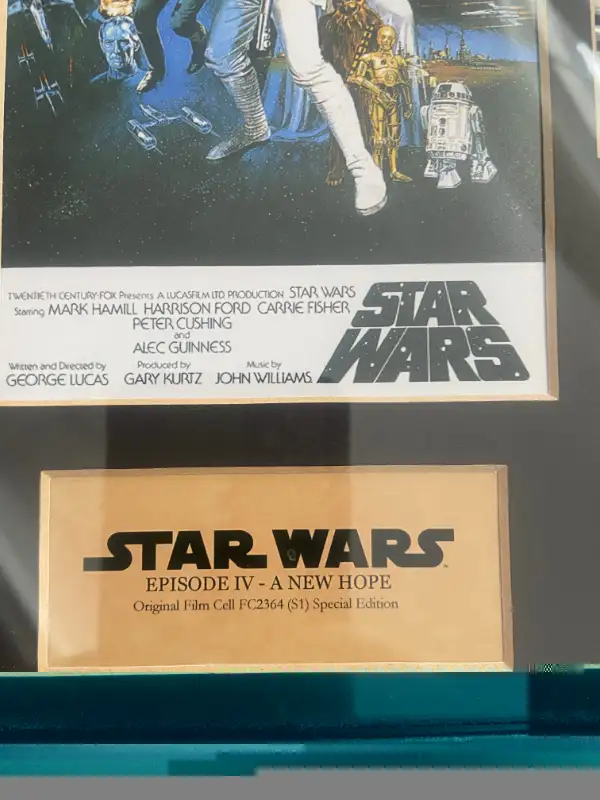 Rare Ltd Star Wars 10 Filmcell from movie Theatre  with COA in Arts & Collectibles in Oshawa / Durham Region - Image 3