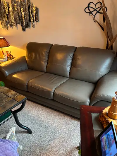 Leather sofa, View more