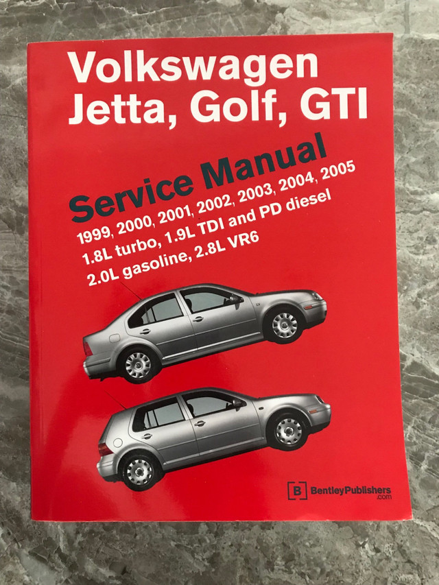 Volkswagen Jetta, Golf, GTI 1999 - 2005: Service Manual dans Autres pièces et accessoires  à Ville de Montréal