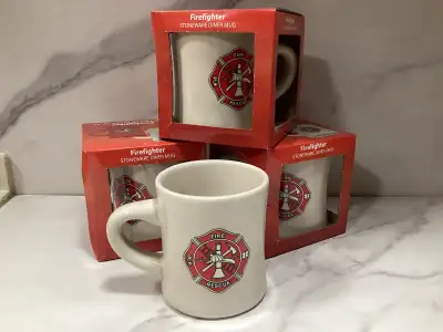 Firefighter mugs, bandanas, playing cards, View more