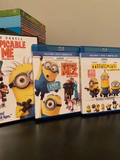 Off the shelf - Mint Condition * Despicable Me - $5 * Despicable Me 2 Blu-Ray + DVD + Digital HD - $...