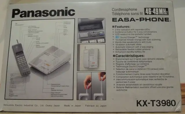 Panasonic KX-T3980 2 Line Cordless Phone Brand New In Box in Other in Grande Prairie - Image 4