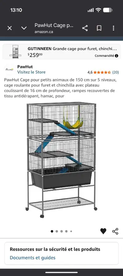 cage pawhut 5 étages , View more