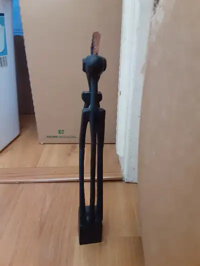 African wood carved statue*defect*, View more