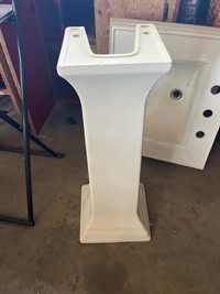 Pedestal white sink 