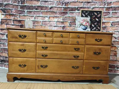Solid Maple Wood Dresser Sideboard. Can Deliver , View more