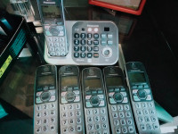 Panasonic link to cell with 6 handsets $40 