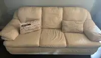 Premium Three-seater leather sofa