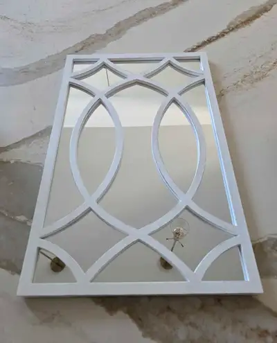 New White Accent Mirror 14×18, View more